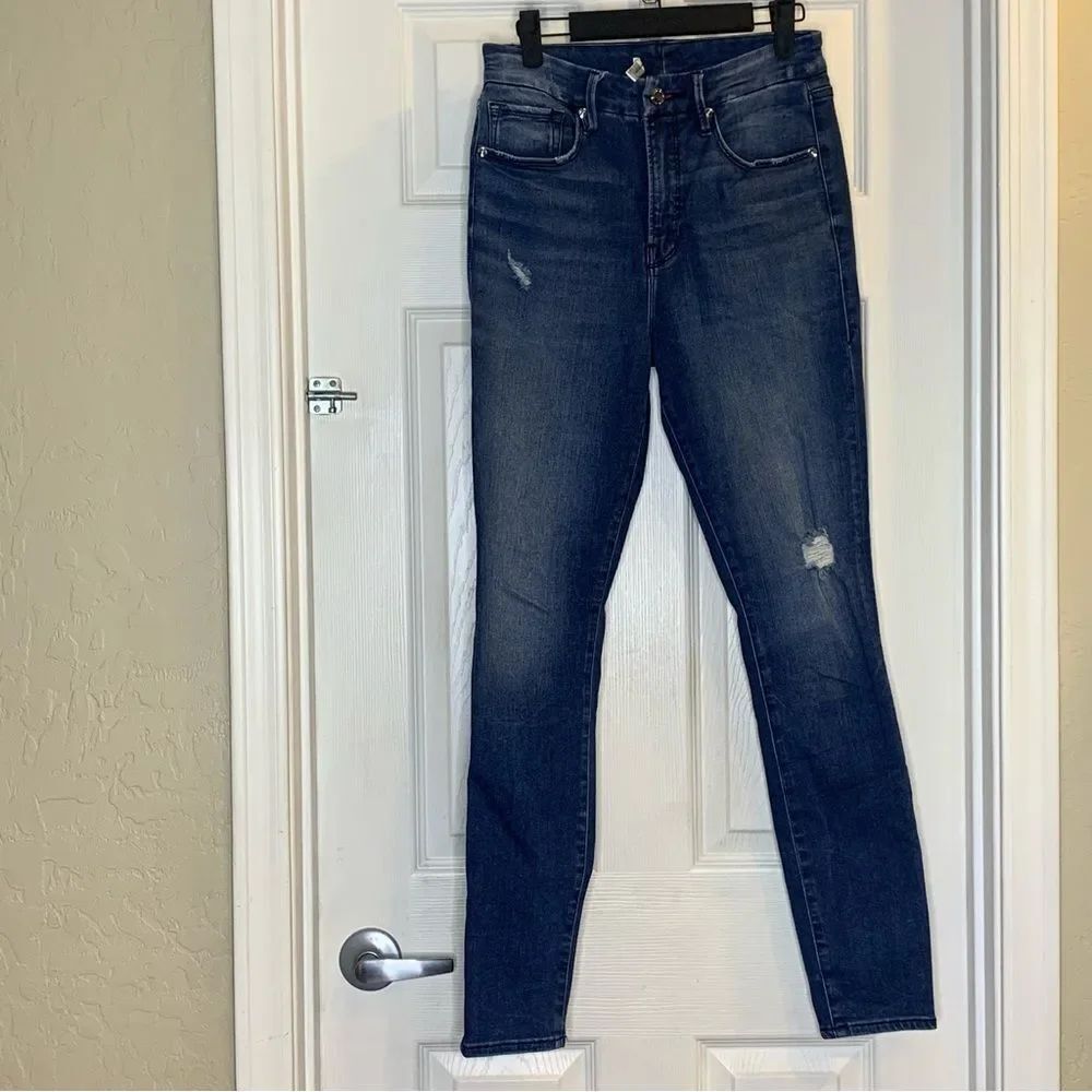 Good American Good Waist Distressed Jeans Size 6